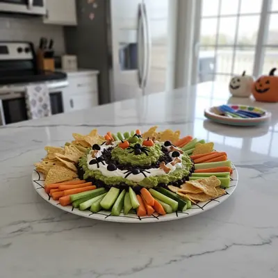 Office Halloween Treat Platter: Spooky Pretzel Rods & Bites