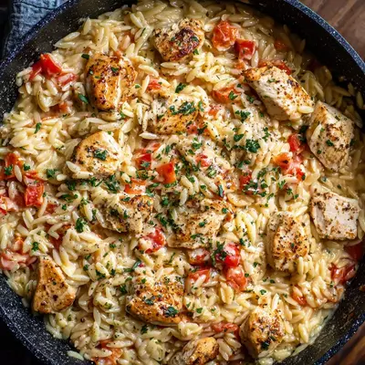 One-Pot Cajun Chicken Alfredo Orzo: Quick & Creamy