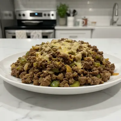 Philly Cheesesteak Sloppy Joes: Quick Skillet Meal