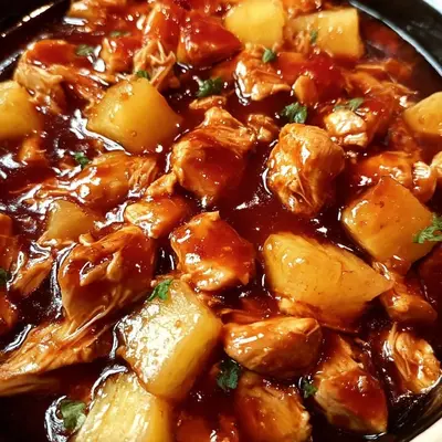 Simple Sweet Hawaiian Crockpot Chicken Dinner