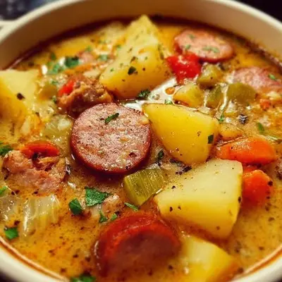 Slow Cooker Cajun Potato Soup