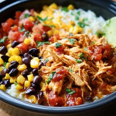 Slow Cooker Chicken Burrito Bowl: Easy Weeknight Dinner