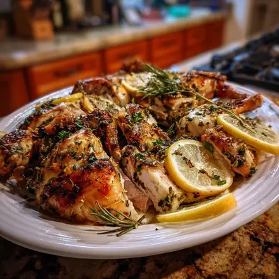 Spatchcock Turkey with Lemon & Herbs: Tender & Zesty