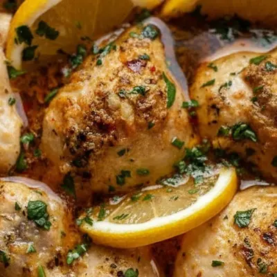 The Easiest, Most Flavorful Crock Pot Chicken Thighs with Lemon Garlic Butter
