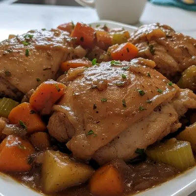 The Ultimate Crockpot Chicken Thigh Pot Roast for Easy Dinners