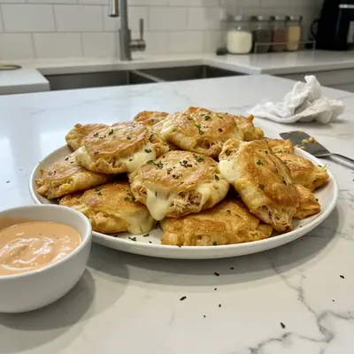 The Ultimate Crunchy Crispy Air Fryer Chicken & Mozzarella Wraps