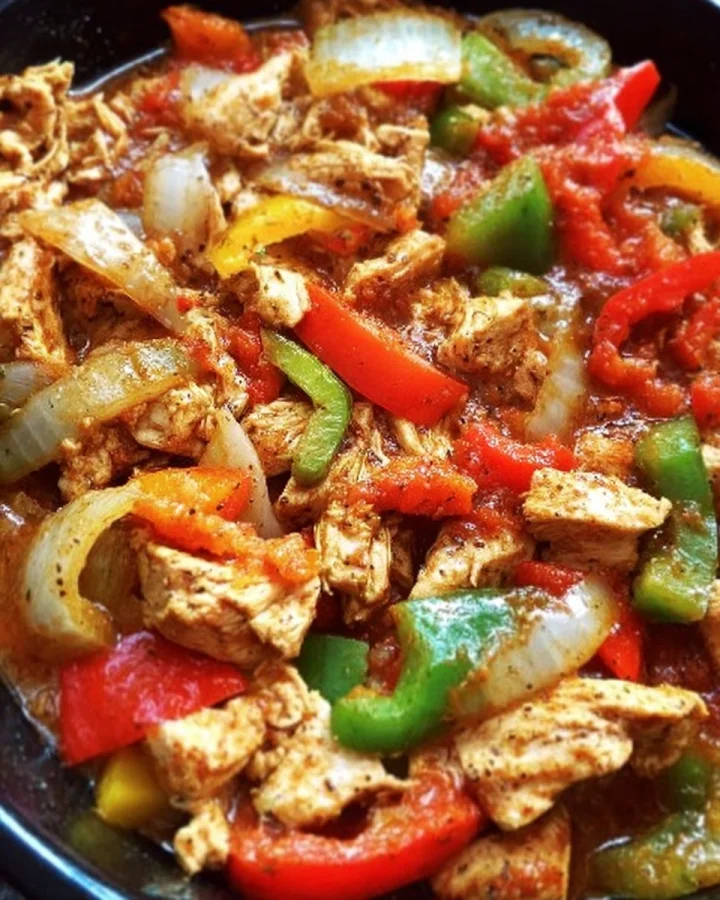 5-Ingredient Slow Cooker Chicken Fajitas