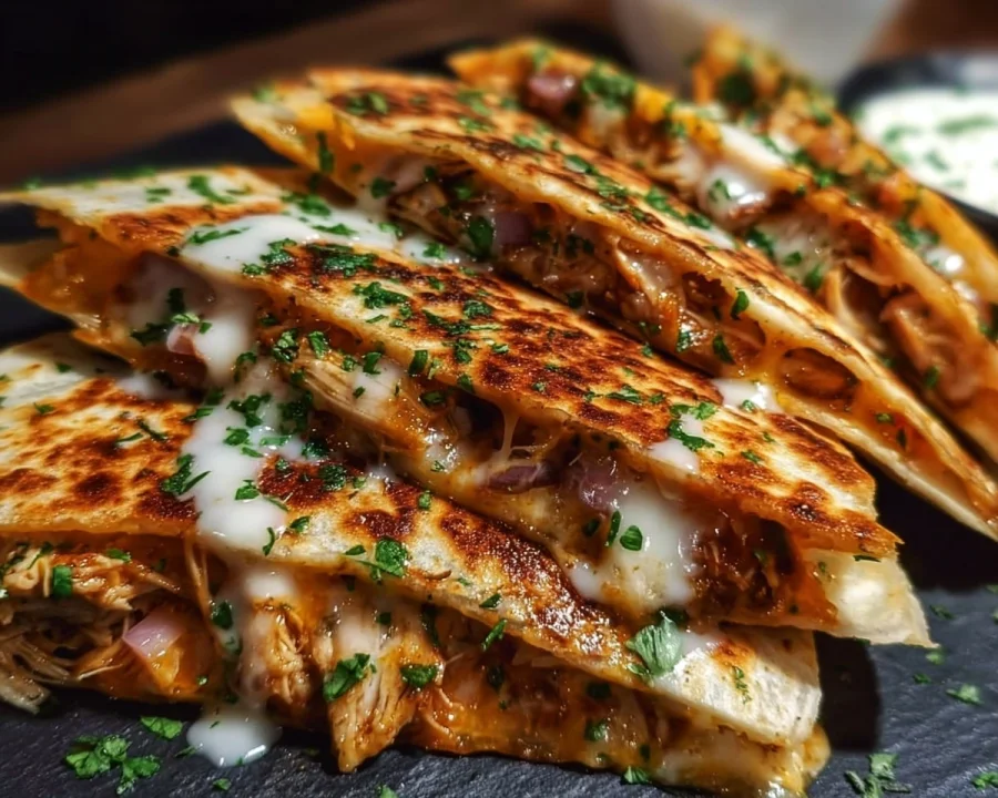 Cheesy Hot Honey Chicken Quesadillas: Quick Dinner
