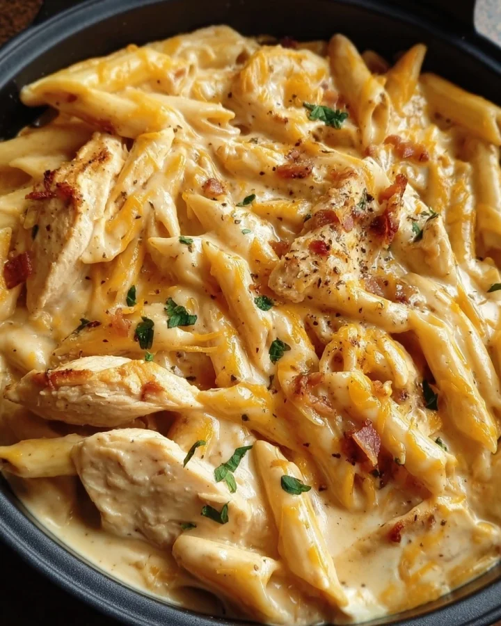 Crack Chicken Penne: Quick & Creamy Pasta Dinner