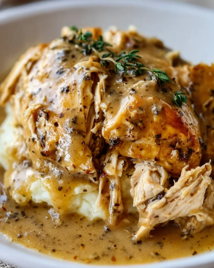Crockpot Chicken And Gravy: Easy Slow Cooker Dinner