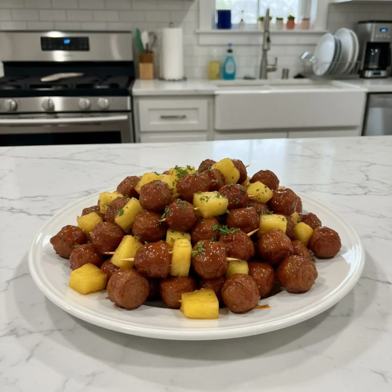 Tangy Kielbasa Pineapple Appetizers: Sweet & Smoky Bites