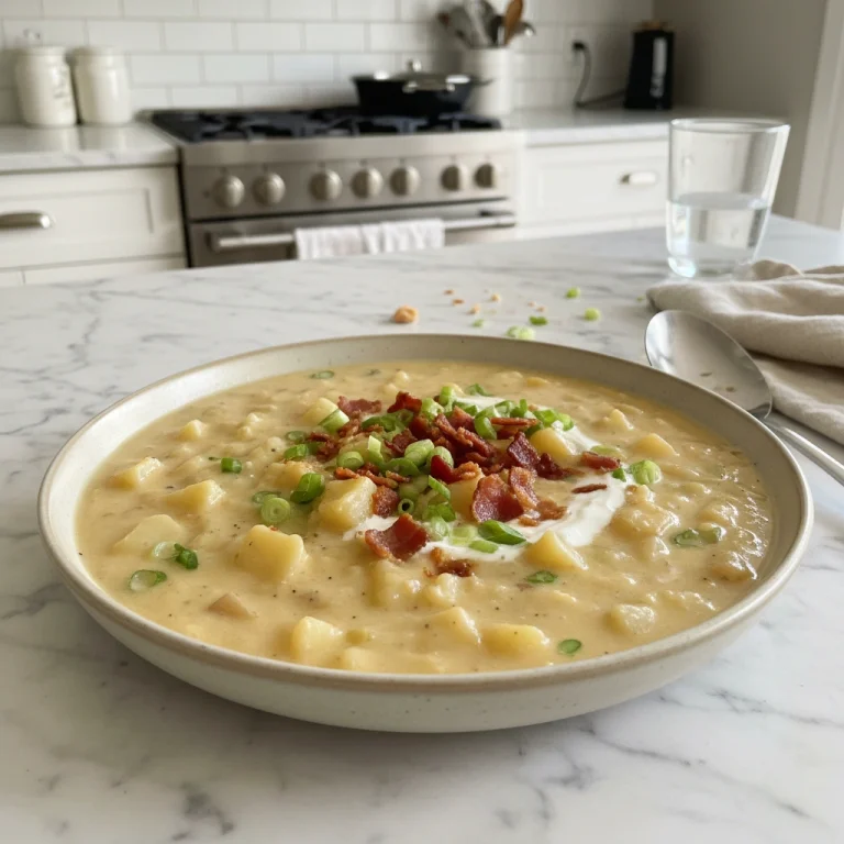 Hearty Slow Cooker Creamy Potato Soup Dinner