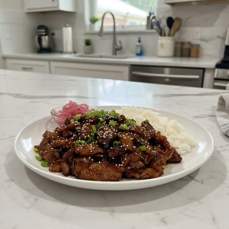 Tender Sweet Savory Caramelized Pulled Beef