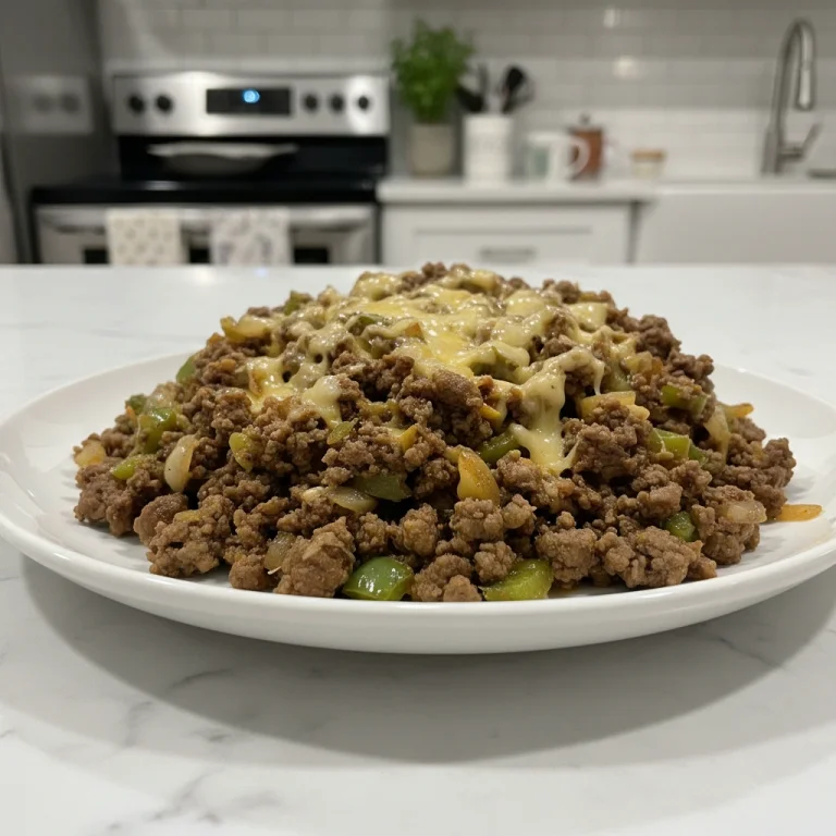 Philly Cheesesteak Sloppy Joes: Quick Skillet Meal