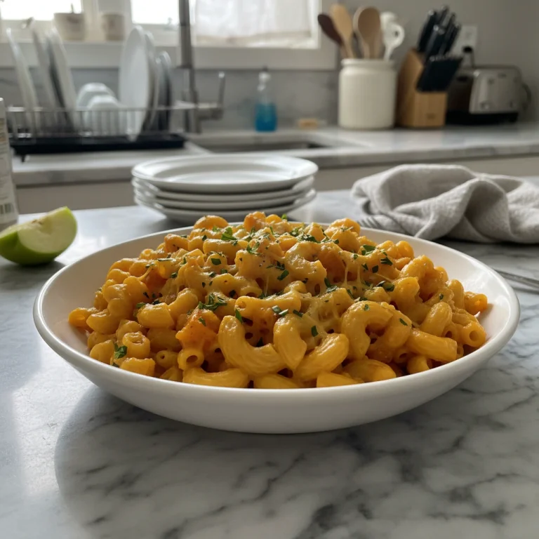 Creamy Golden Butternut Mac with Sharp Cheddar & Herbs