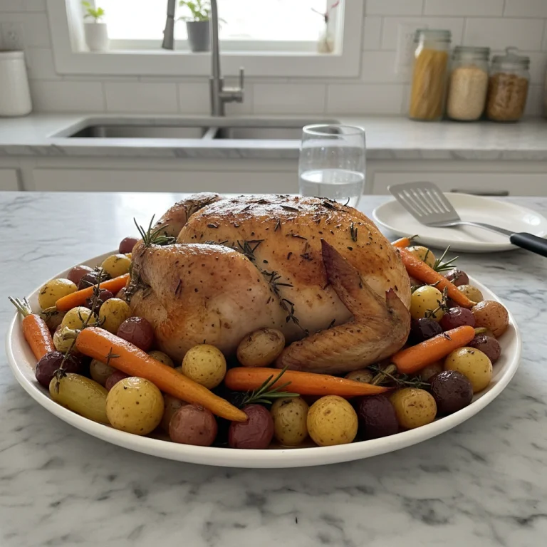 Golden Baked Dinner: Hearty Chicken & Veggie Bake