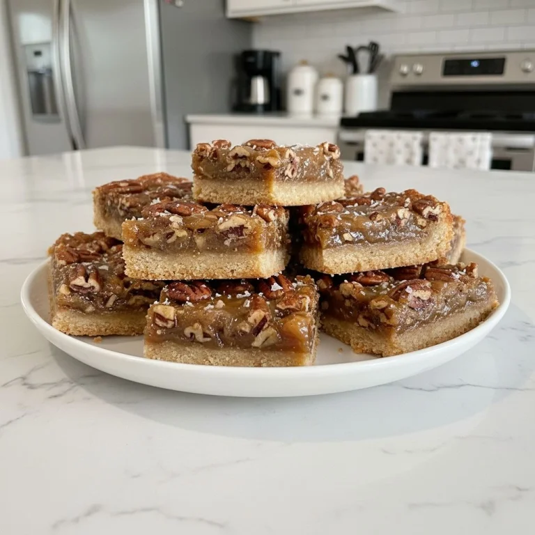 Rich Salted Maple Pecan Pie Bars with Buttery Crust