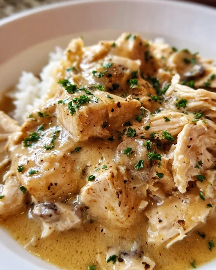 Easy Crockpot Chicken and Gravy Recipe