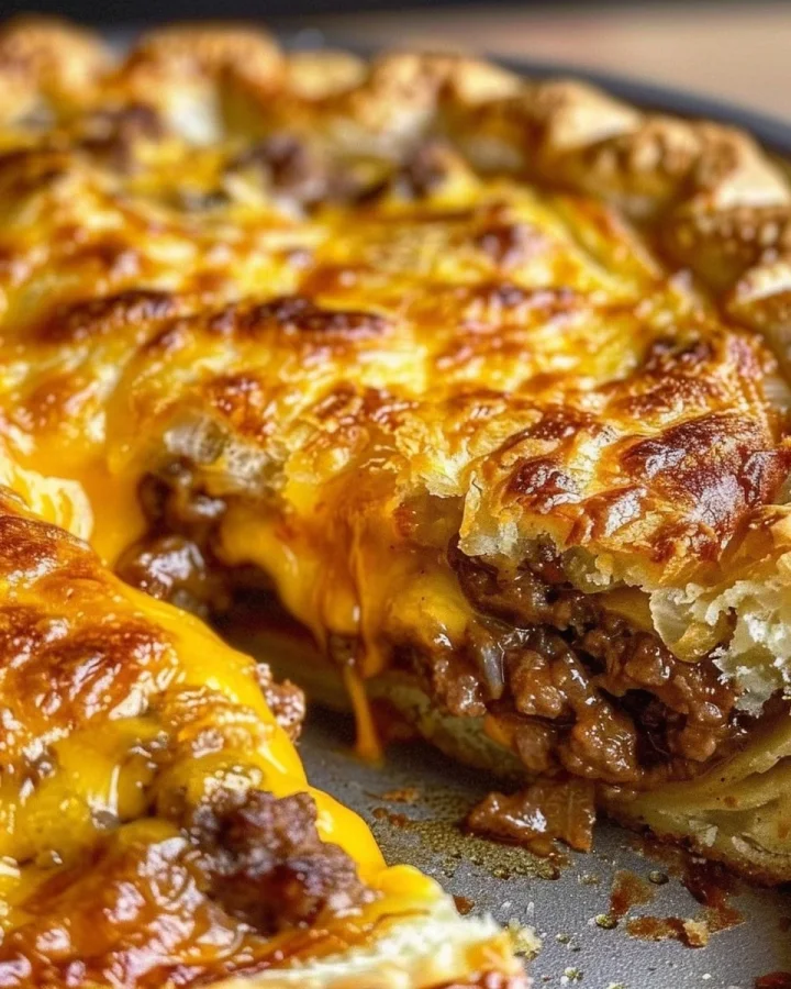 Homemade Cheeseburger Pie: Skillet Comfort Dinner