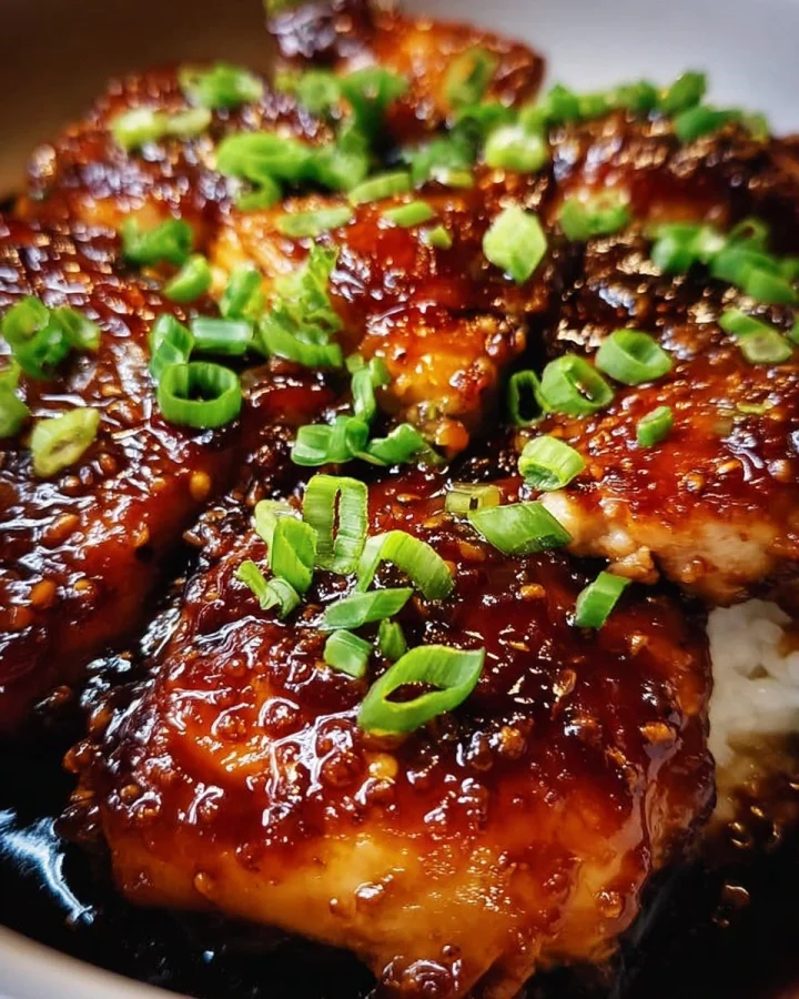 Honey Garlic Slow Cooker Chicken Thighs