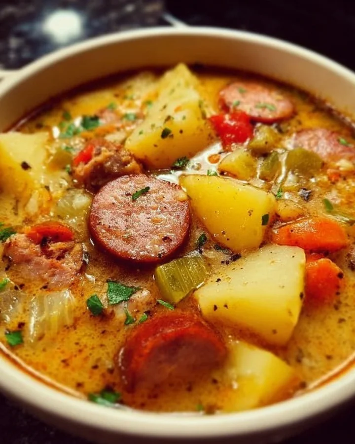 Slow Cooker Cajun Potato Soup