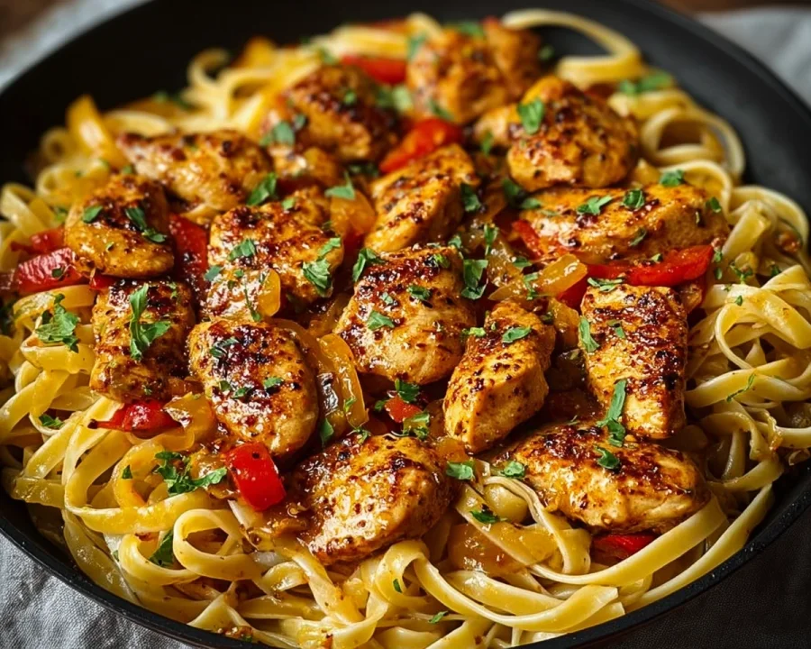 Spicy Cajun Chicken Linguine: One-Pan Wonder