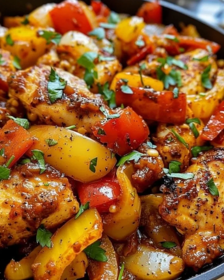 Spicy Cajun Chicken & Sweet Peppers