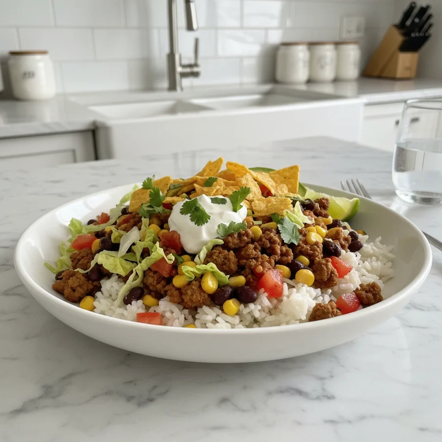 The Ultimate Easy Taco Rice Bowl: Your Quick & Healthy Weeknight Fix