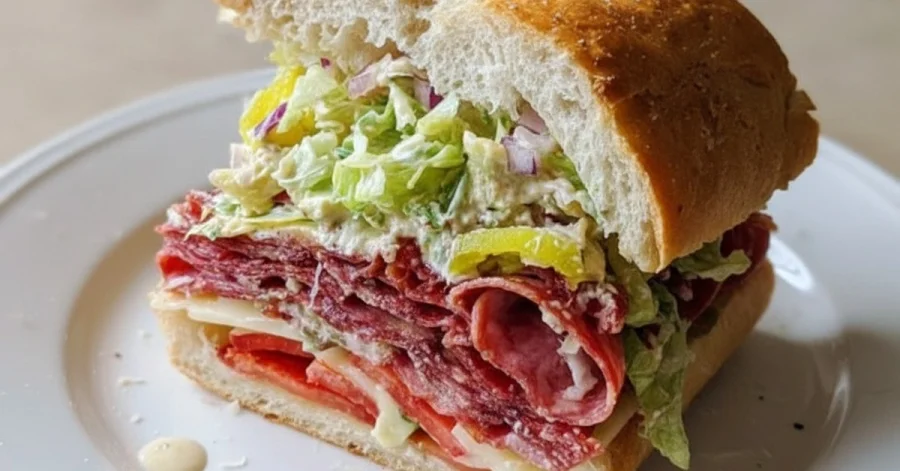 The Ultimate Italian Grinder Salad Sandwich You'll Crave!