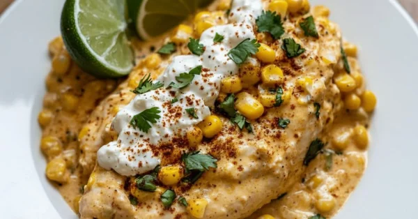Amazingly Easy Slow Cooker Street Corn Chicken for Dinner