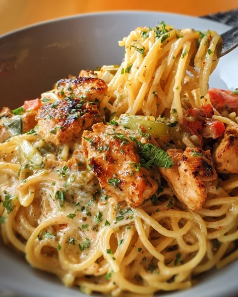 Creamy Cajun Chicken Spaghetti: Easy Weeknight Dinner