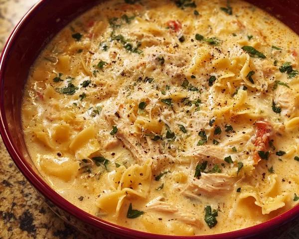 Creamy Chicken Lasagna Soup: One-Pot Comfort Meal