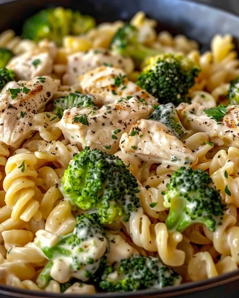 Creamy Rotisserie Chicken Broccoli Pasta: Quick & Hearty