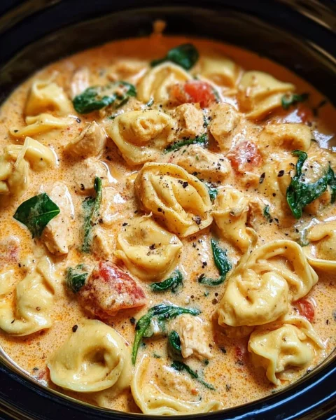 CrockPot Chicken Tortellini: Creamy One-Pot Dinner
