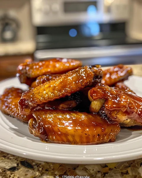 Hot Honey Peach Wings