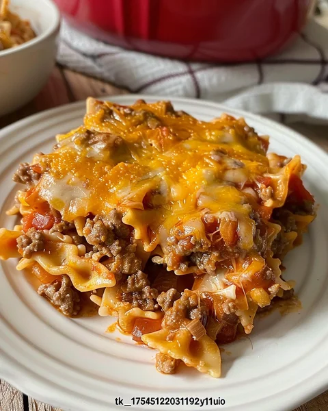 Easy Crock Pot Bowtie Casserole Recipe