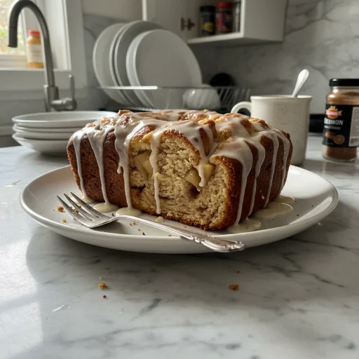 Glazed Cinnamon Apple Bread: A Rustic Loaf