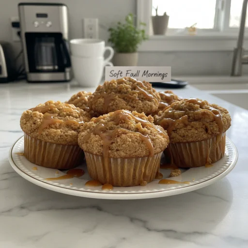 Caramel Crumb Apple Muffins: Soft Fall Mornings
