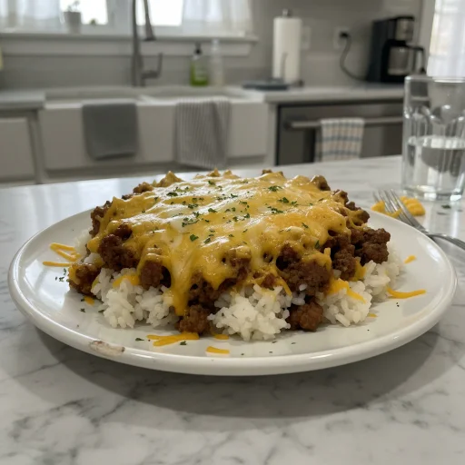 Cheesy Beef and Rice Dinner: Simple Skillet Comfort