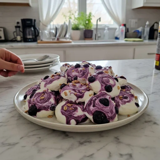 Creamy Blueberry Swirl Yogurt Bites: My Quick Refreshment