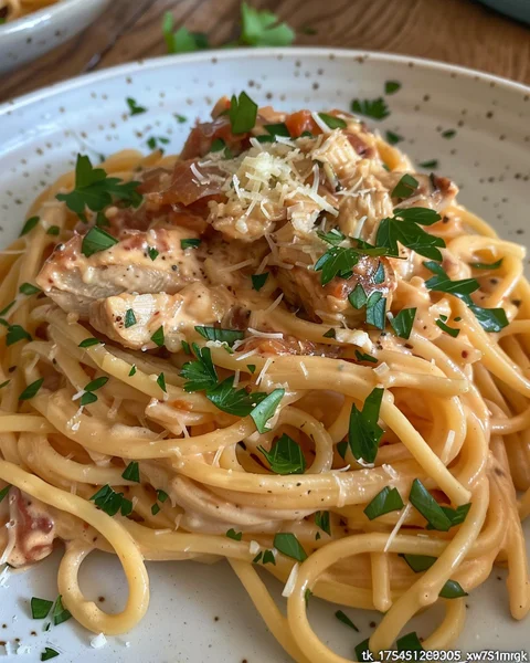 Best Creamy Spaghetti Chicken Recipe