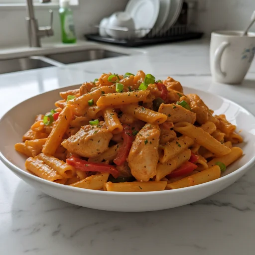 Quick Creamy Cajun Chicken Pasta Dinner