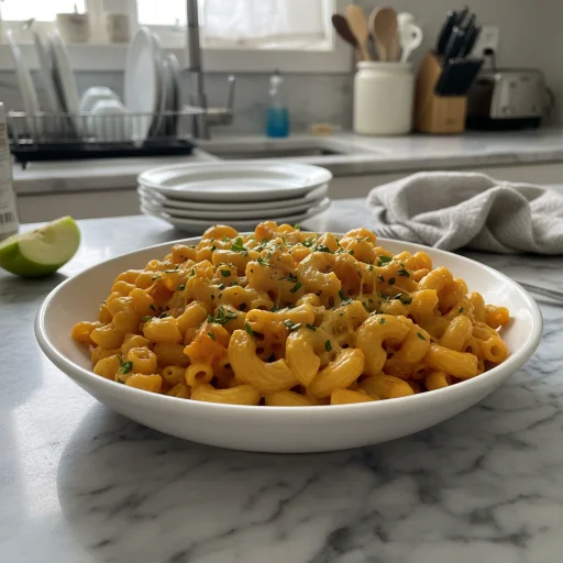 Creamy Golden Butternut Mac with Sharp Cheddar & Herbs