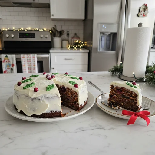 Festive Christmas Cake: Rich Spiced Fruitcake