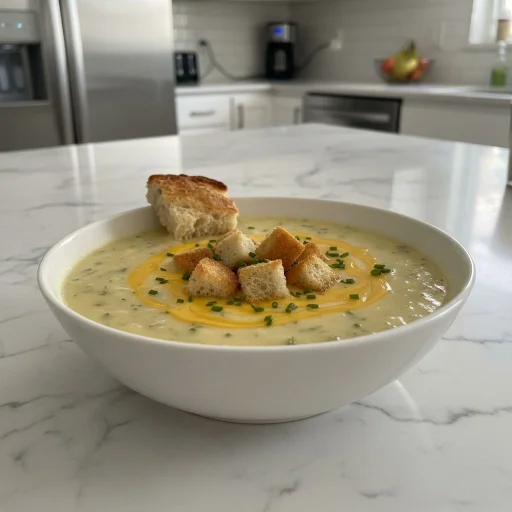 Creamy Cheddar Garlic Herb Potato Soup for Comfort
