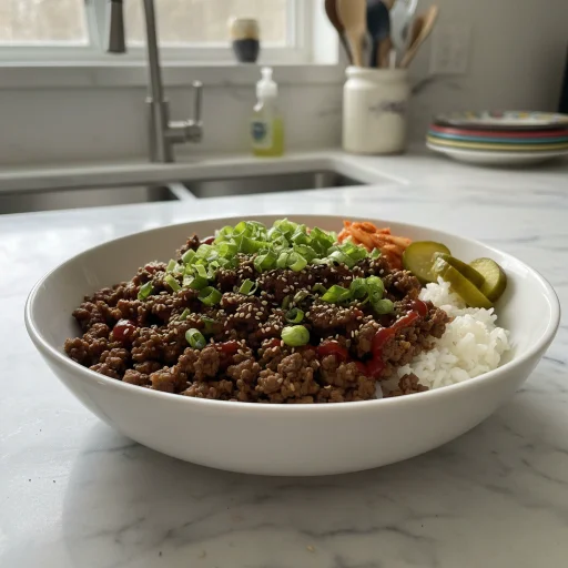 Quick Korean Ground Beef Bowl: Your New Weeknight Dinner
