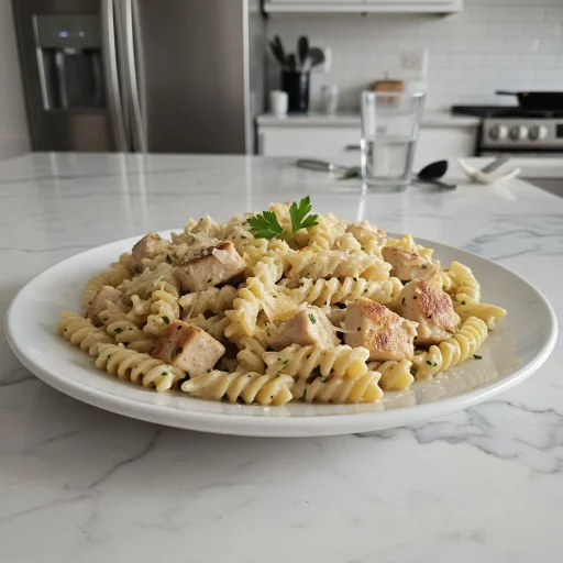 Creamy Garlic Parm Chicken Pasta: Easy 30-Min Dinner