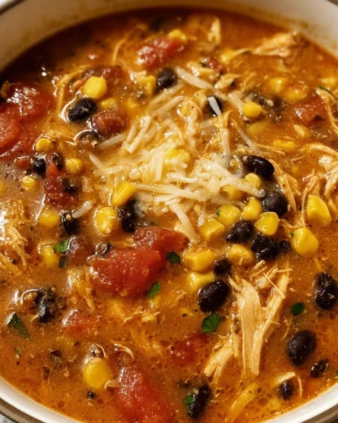 Easy Creamy Chicken Tortilla Soup