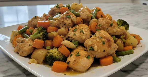 Effortless & Delicious: Slow Cooker Garlic Butter Chicken & Veggies