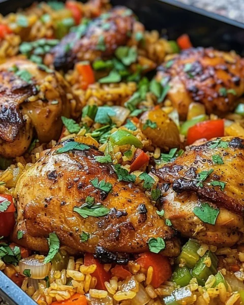 Hearty Caribbean Chicken and Rice: One-Pan Flavor
